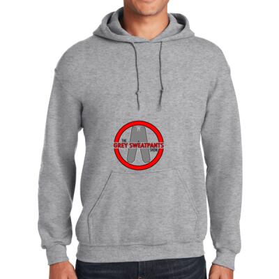 Grey Sweatpants Show (Red) - Heavy Blend ™ Hooded Sweatshirt Thumbnail