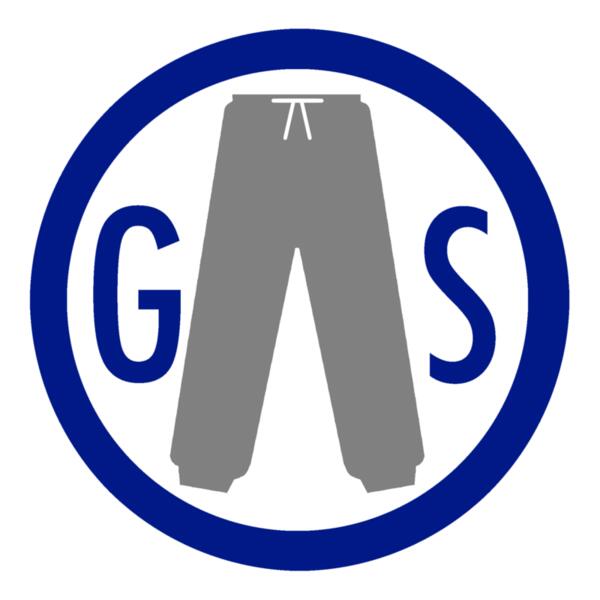 Gray Sweatpants Blue and Black Thumbnail