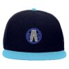 OTTO Wool Blend Twill Round Flat Visor "OTTO SNAP" Six Panel Pro Style Snapback Hat Thumbnail
