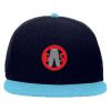 OTTO Wool Blend Twill Round Flat Visor "OTTO SNAP" Six Panel Pro Style Snapback Hat Thumbnail